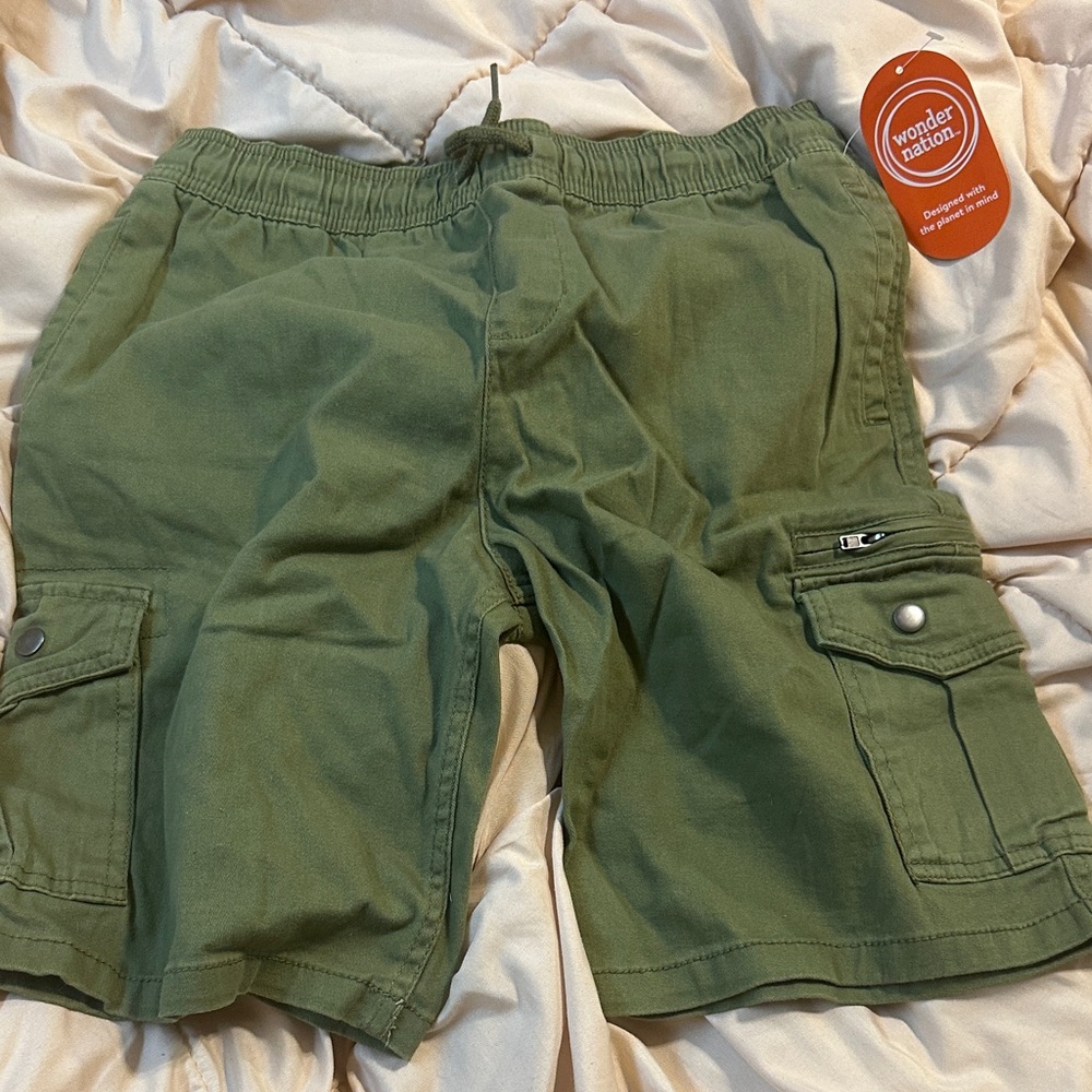 Wonder Nation Olive Cargo Shorts for Men